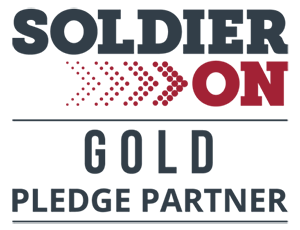 Soldier on gold partner logo